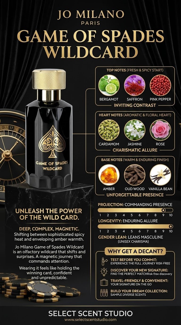 Jo Milano Game of Spades Wildcard - Decant fragrance decant - Select Scent Studio