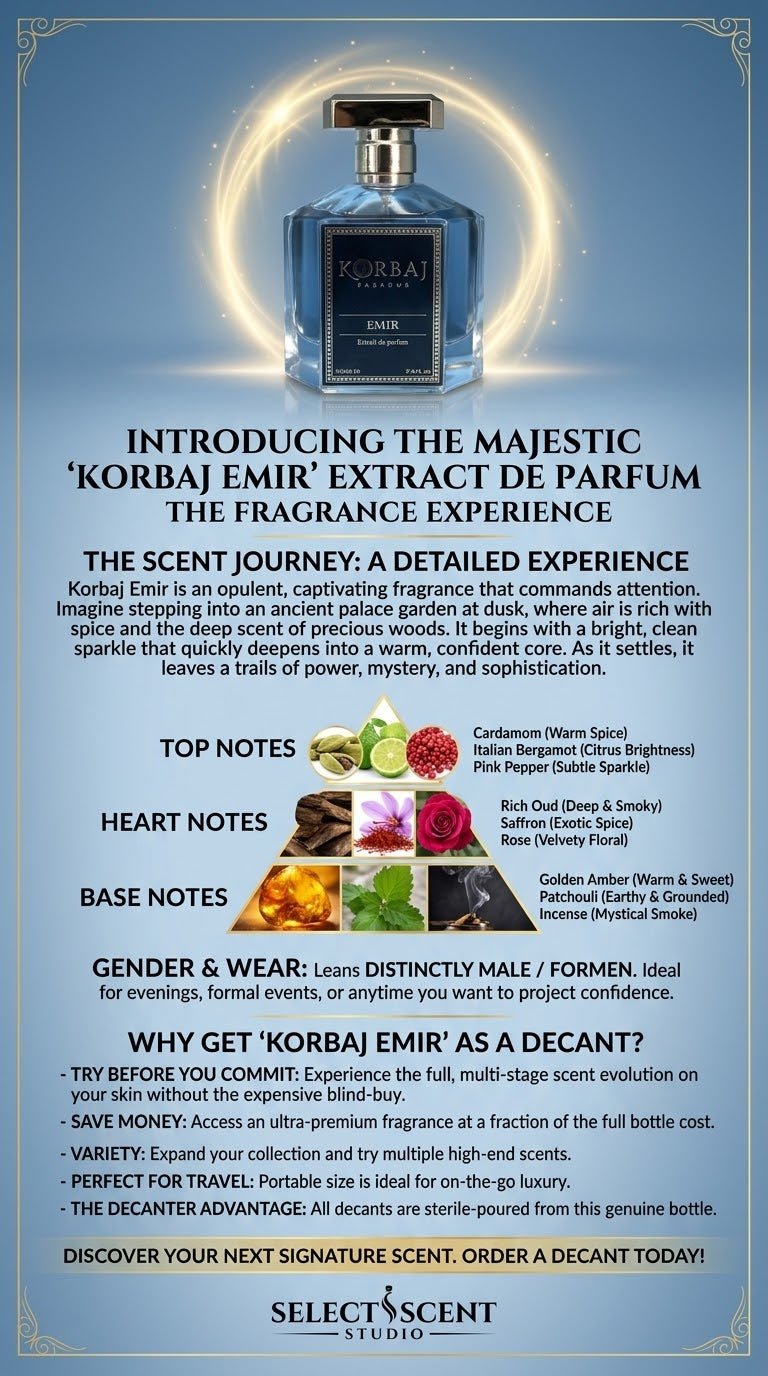 Korbaj Emir EDP - Decant fragrance decant - Select Scent Studio