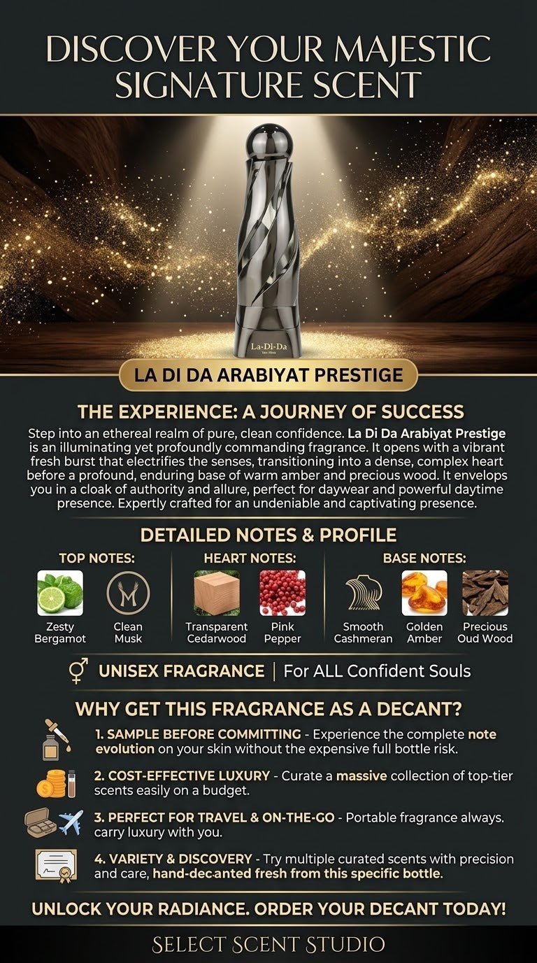 La Di Da Arabiyat Prestige - Decant fragrance decant - Select Scent Studio