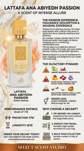 Lattafa Ana Abiyedh Passion - Decant fragrance decant - Select Scent Studio