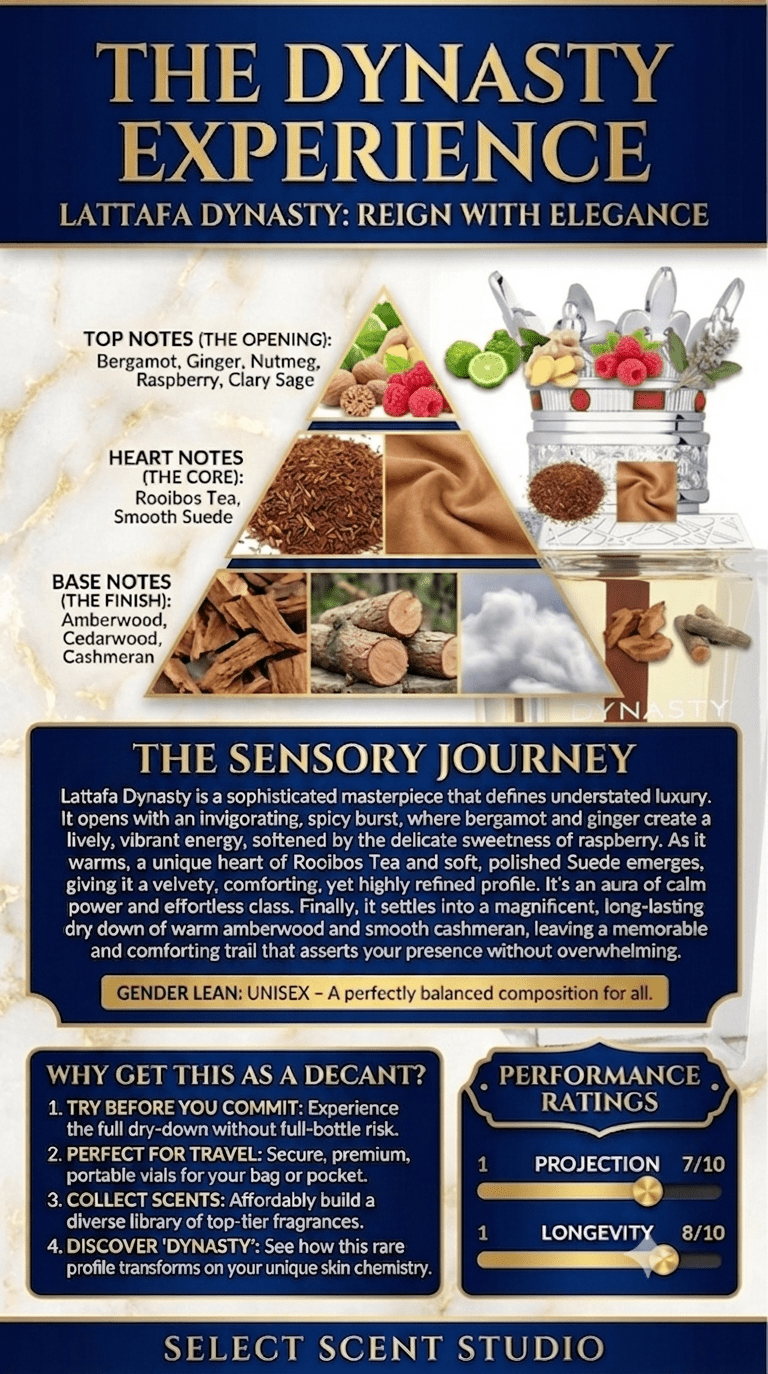 Lattafa Dynasty - Decant fragrance decant - Select Scent Studio