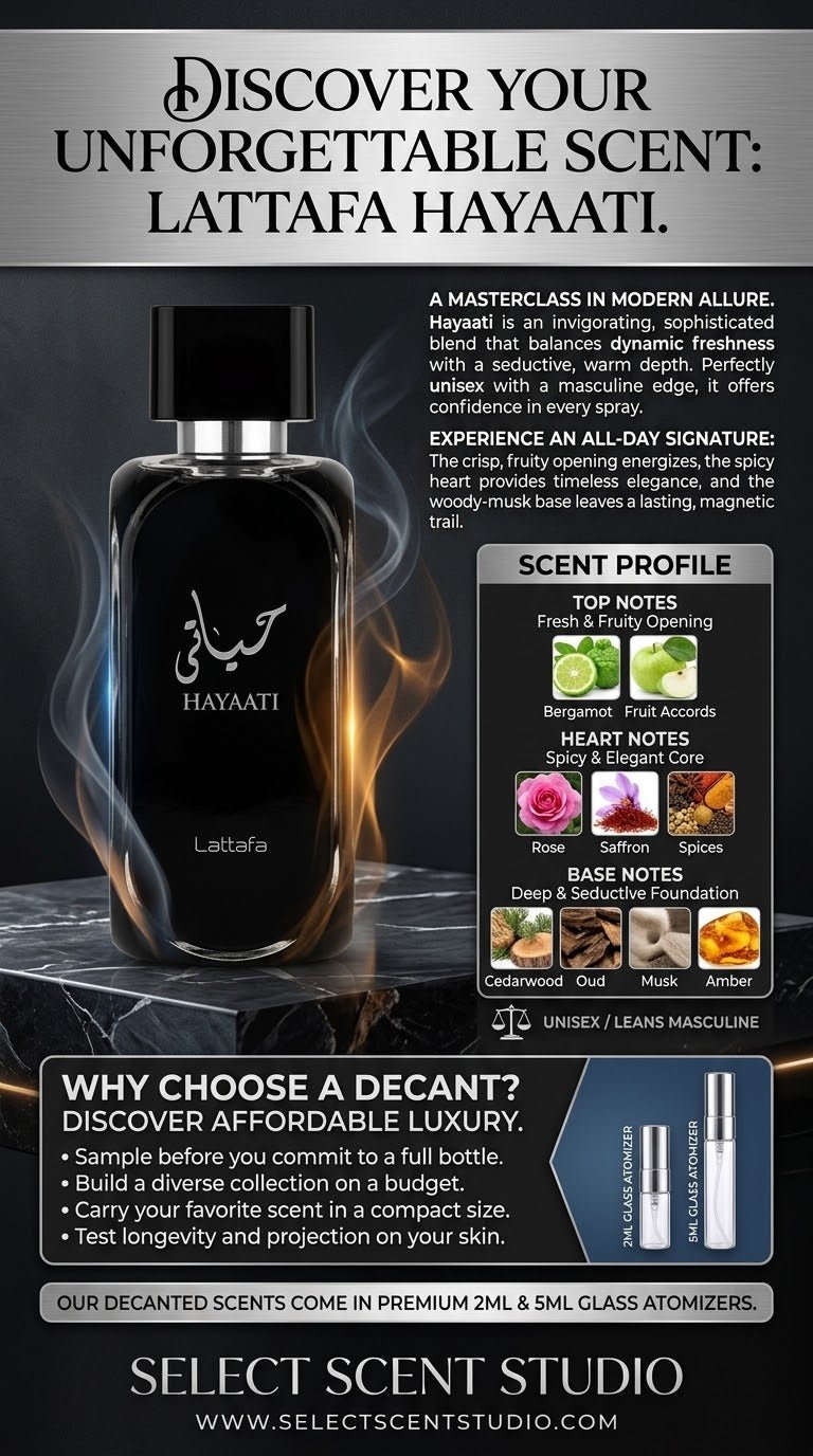Lattafa Hayaati - Decant fragrance decant - Select Scent Studio