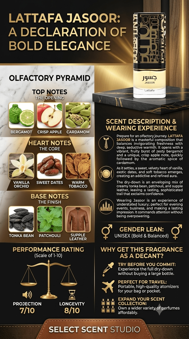Lattafa Jasoor - decant fragrance decant - Select Scent Studio