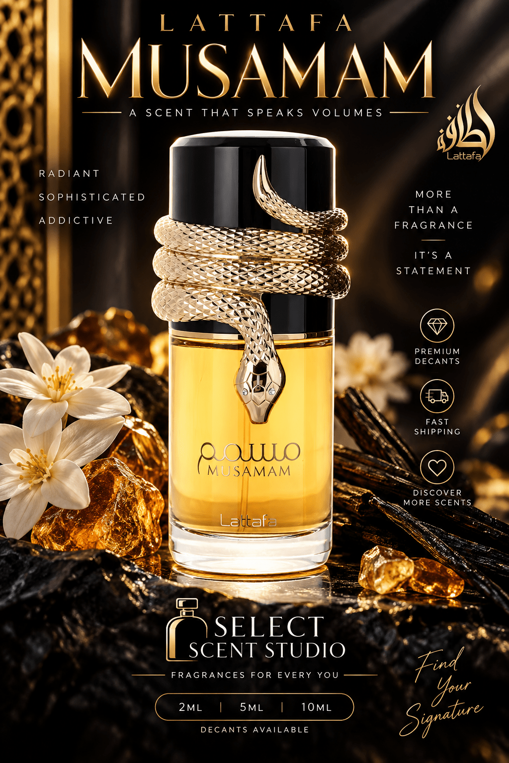 Lattafa Musamam – Eau de Parfum - Decant fragrance decant - Select Scent Studio
