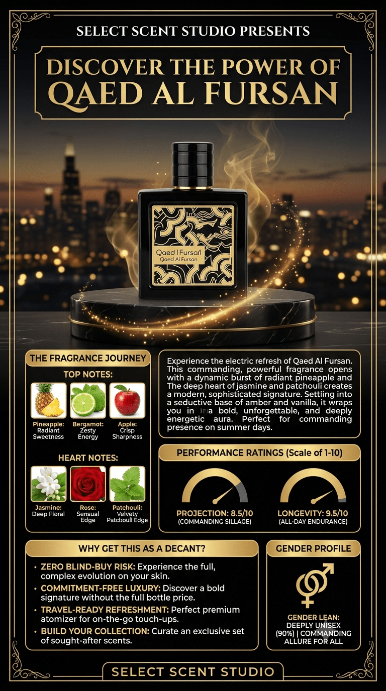 Lattafa Qaed Al Fursan - Decant fragrance decant - Select Scent Studio