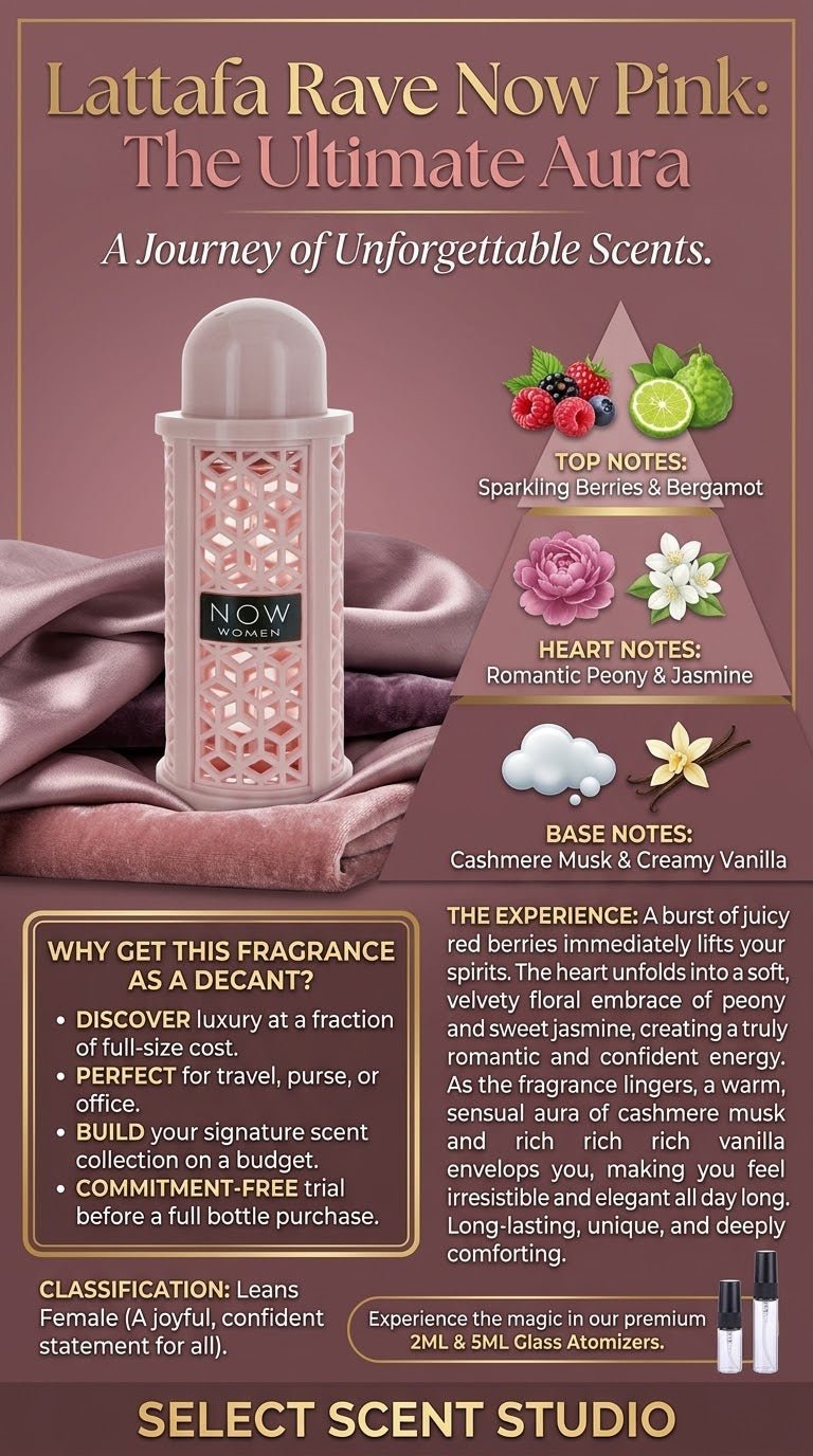 Lattafa Rave Now Pink - Decant fragrance decant - Select Scent Studio