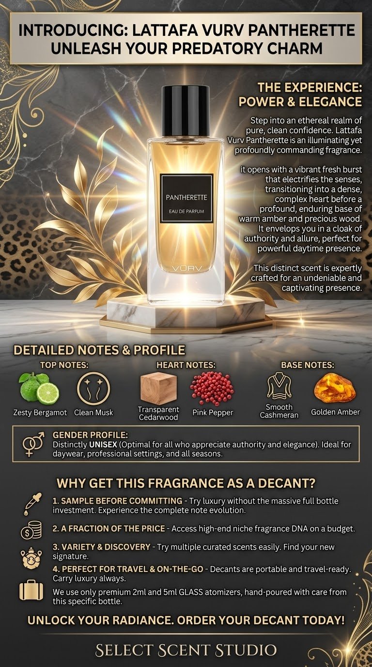 Lattafa Vurv Pantherette - Decant fragrance decant - Select Scent Studio