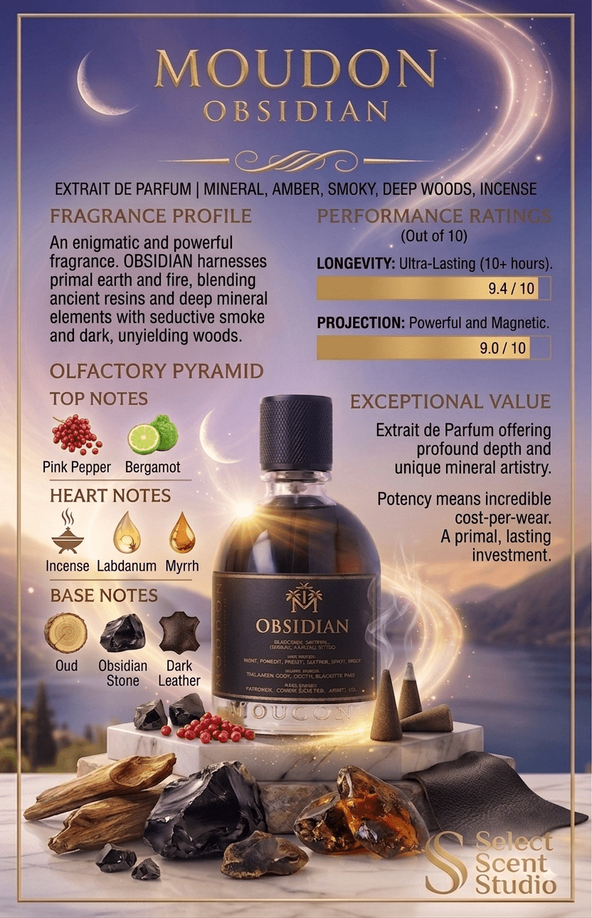 Moudon Obsidian - Decant fragrance decant - Select Scent Studio