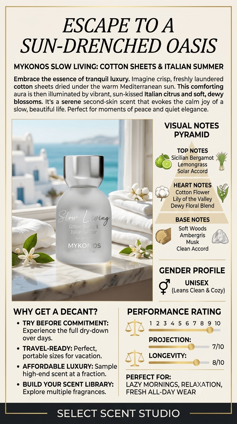 Mykonos Slow Living - Decant fragrance decant - Select Scent Studio