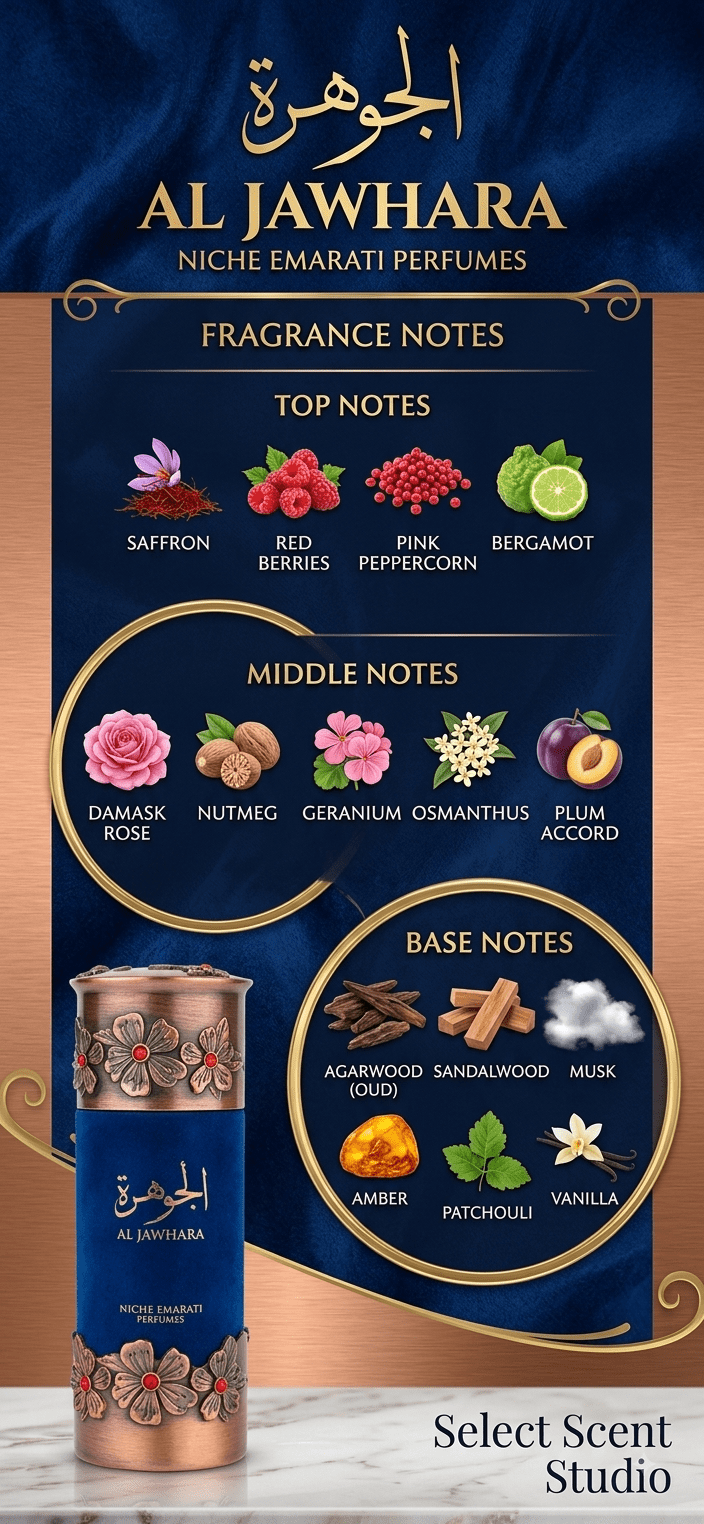Niche Emarati Al Jawhara - 5ml decant fragrance decant - Select Scent Studio