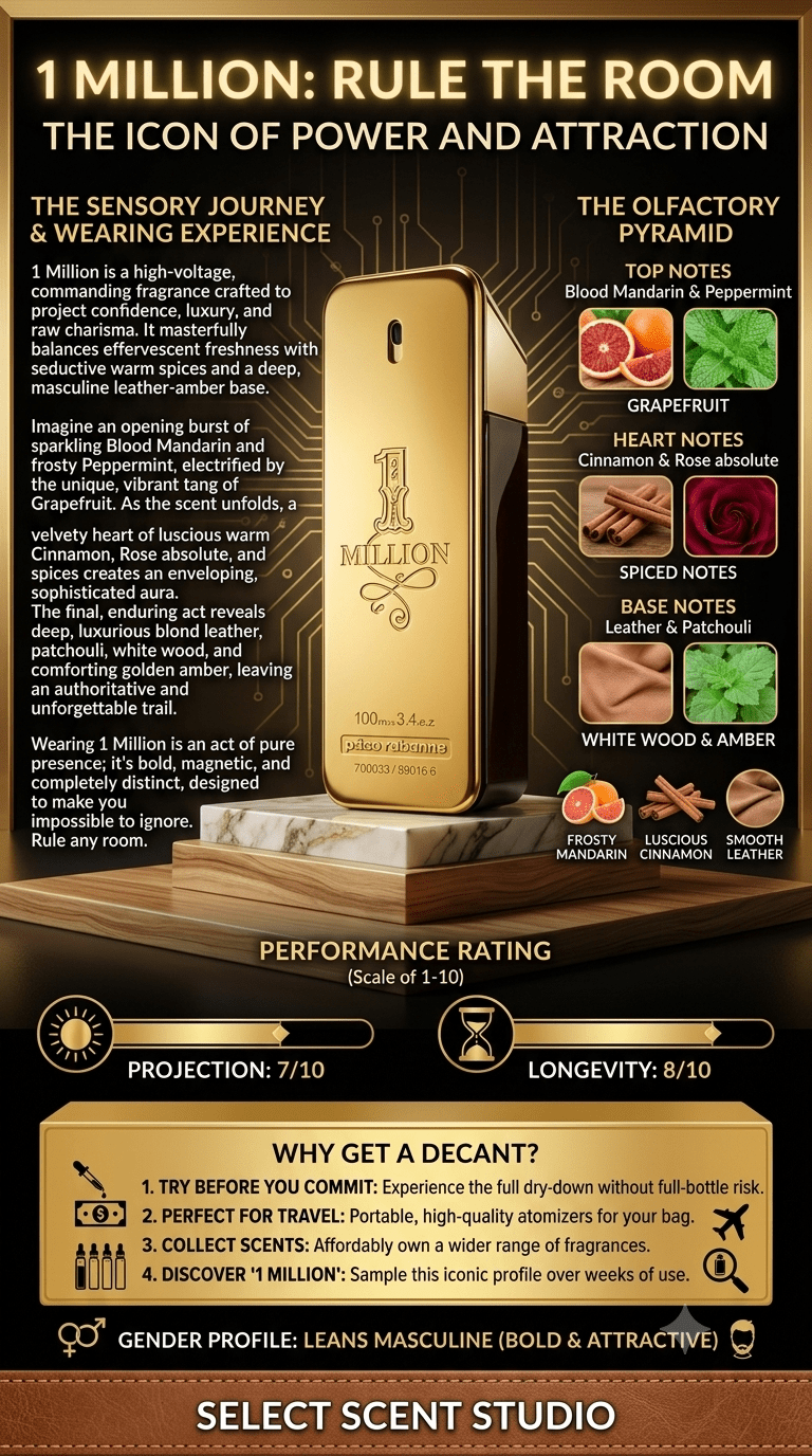 Paco Rabanne 1 Million - Decant fragrance decant - Select Scent Studio
