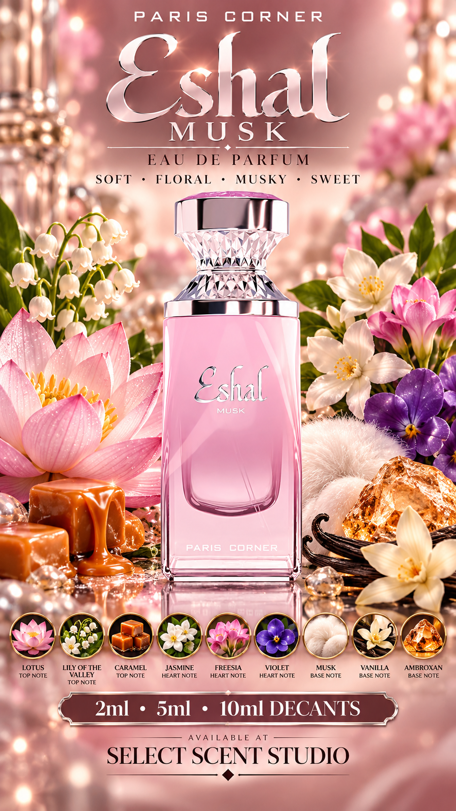 Paris Corner Eshal Musk Eau de Parfum – Fragrance Decant fragrance decant - Select Scent Studio
