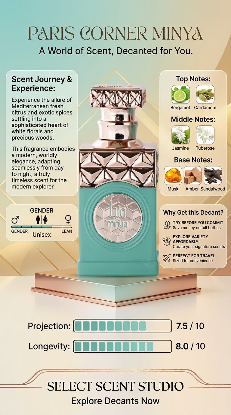 Paris Corner Minya - Decant fragrance decant - Select Scent Studio