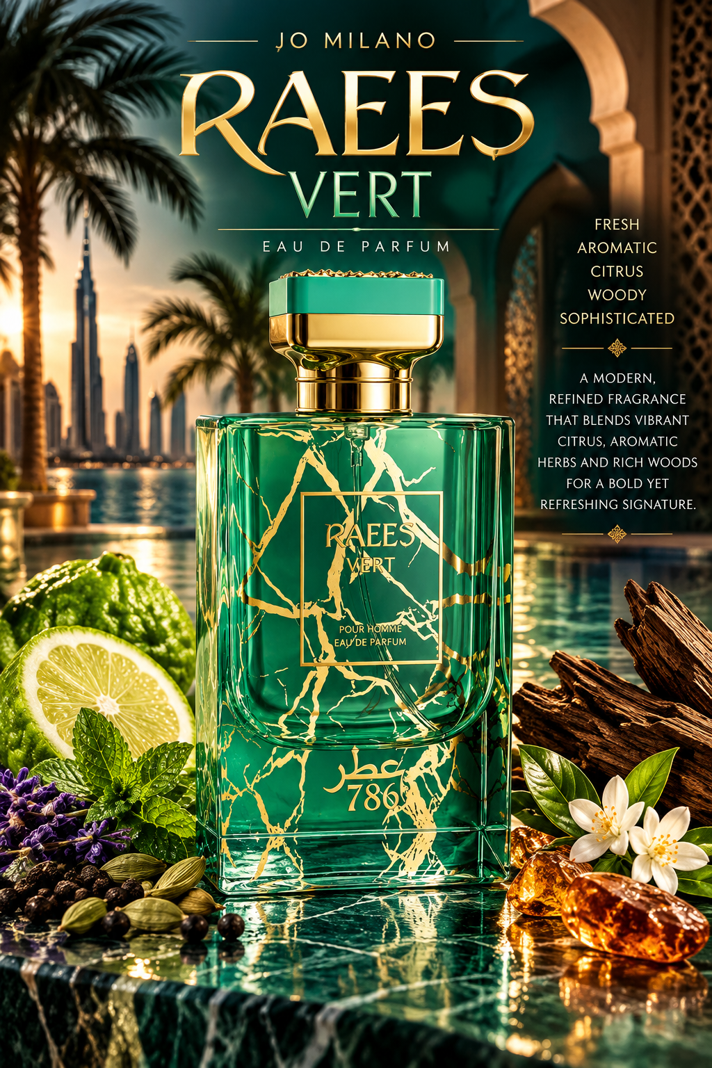 ￼ Raees Vert EDP Spray by Game if Spades Jo Milano - Decant fragrance decant - Select Scent Studio