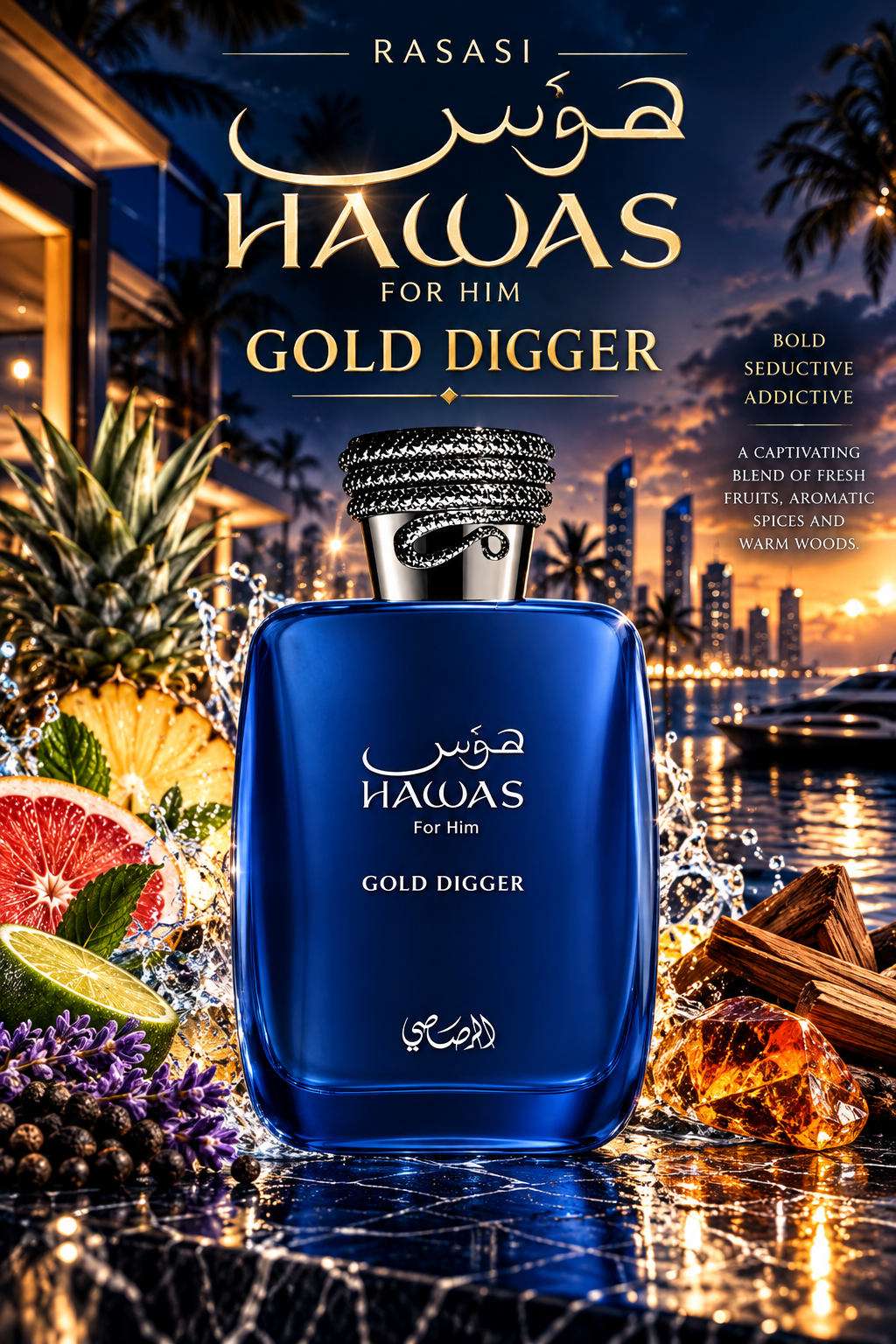Rasasi Hawas Gold Digger - Decant fragrance decant - Select Scent Studio
