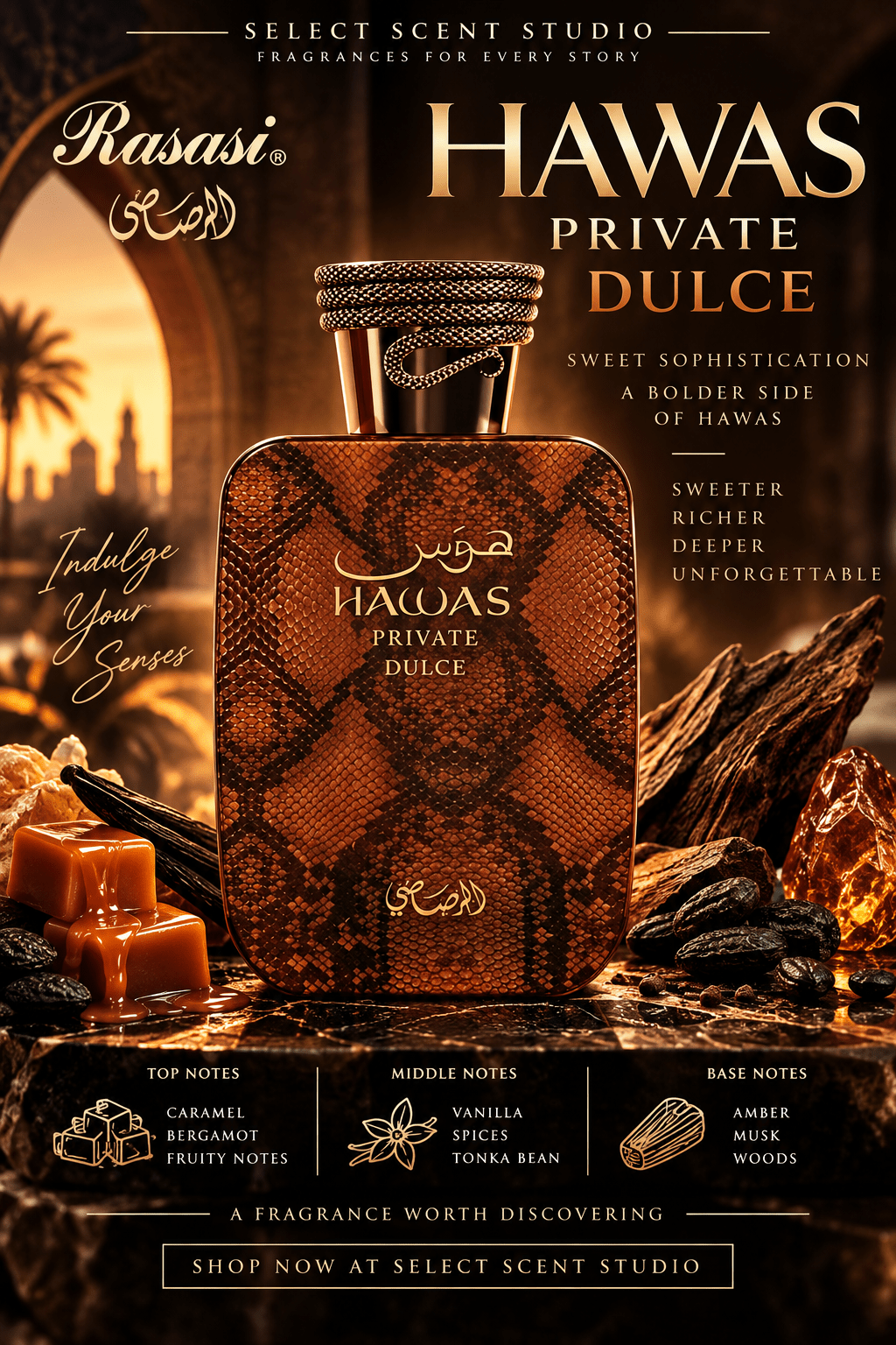 Rasasi Hawas (Private Line) Dulce - Decant fragrance decant - Select Scent Studio