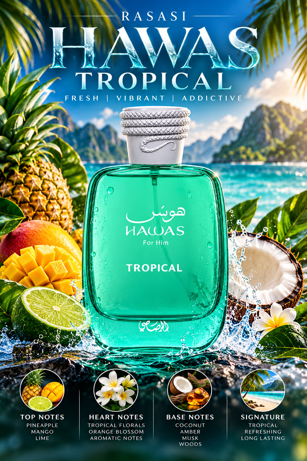 Rasasi Hawas Tropical - Decant fragrance decant - Select Scent Studio