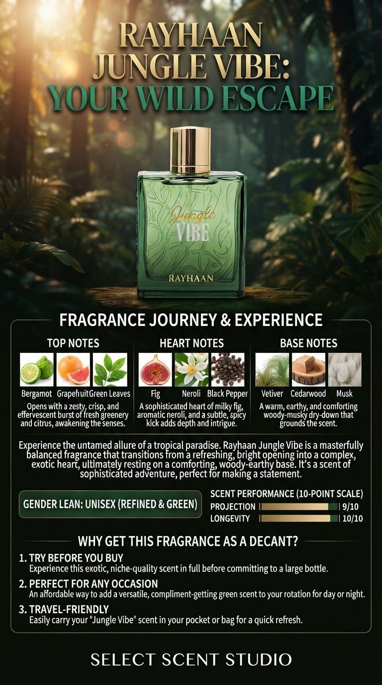 Rayhaan Jungle Vibe - Decant fragrance decant - Select Scent Studio