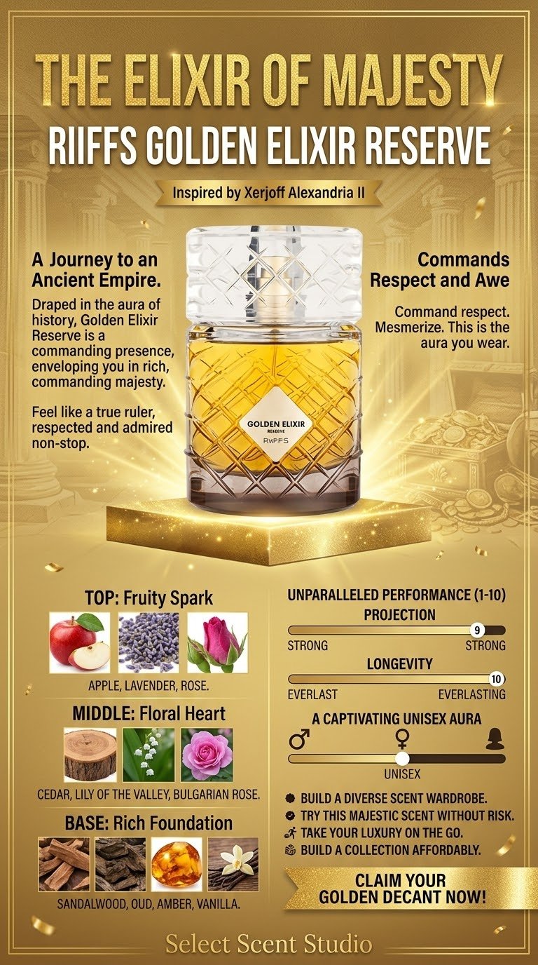 Riiffs Golden Elixir Reserve - Decant fragrance decant - Select Scent Studio