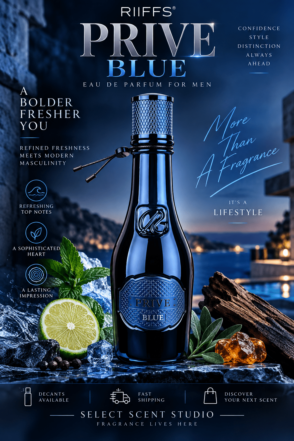 Riiffs Prive Blue - Decant fragrance decant - Select Scent Studio