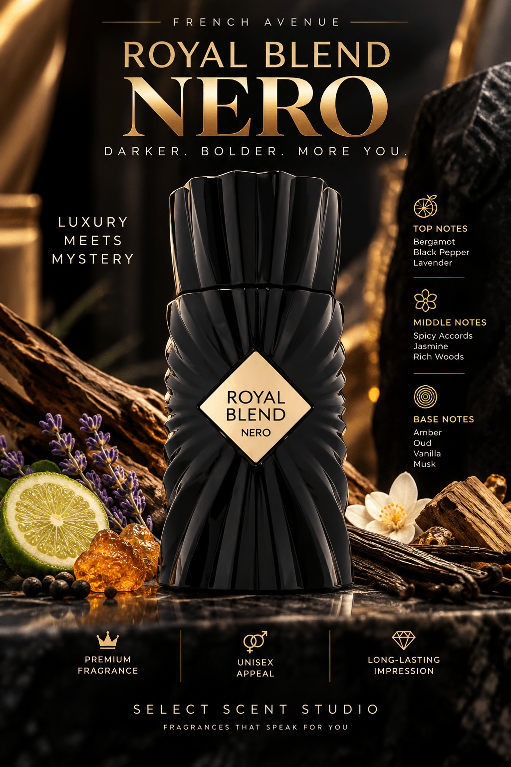 Royal Blend Nero by French Avenue- Decant fragrance decant - Select Scent Studio