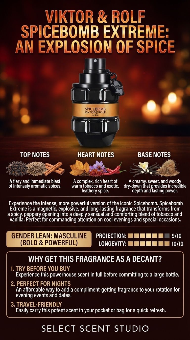 Spicebomb Extreme by Viktor & Rolf - Decant fragrance decant - Select Scent Studio