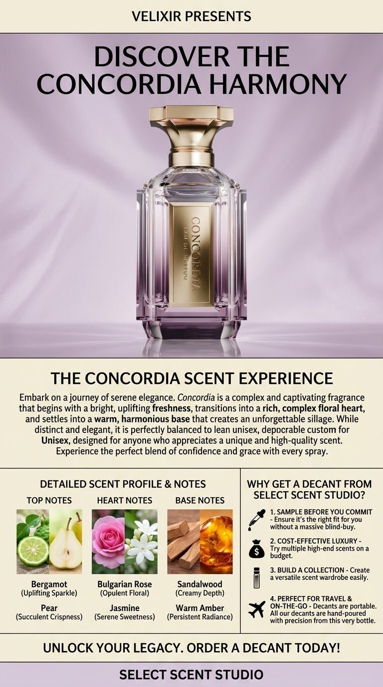 Velixir Concordia- Decant fragrance decant - Select Scent Studio