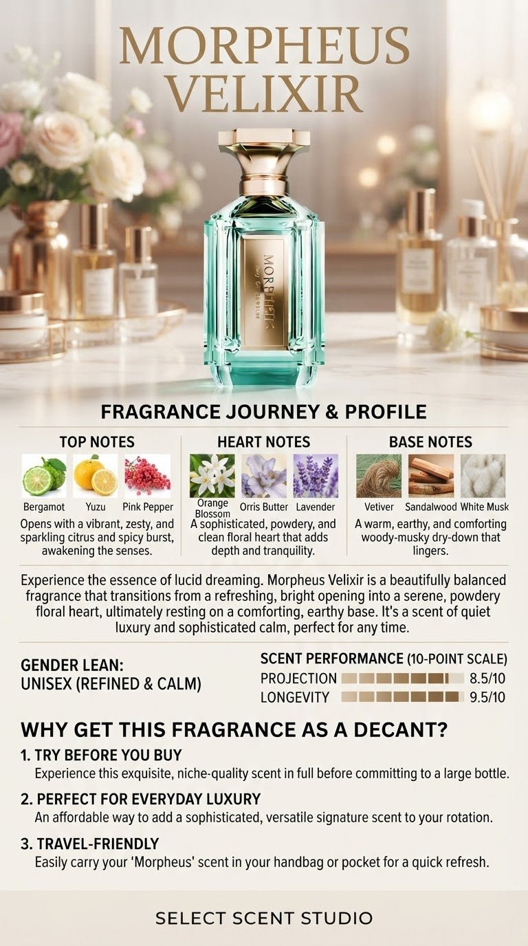 Velixir Morpheus - Decant fragrance decant - Select Scent Studio