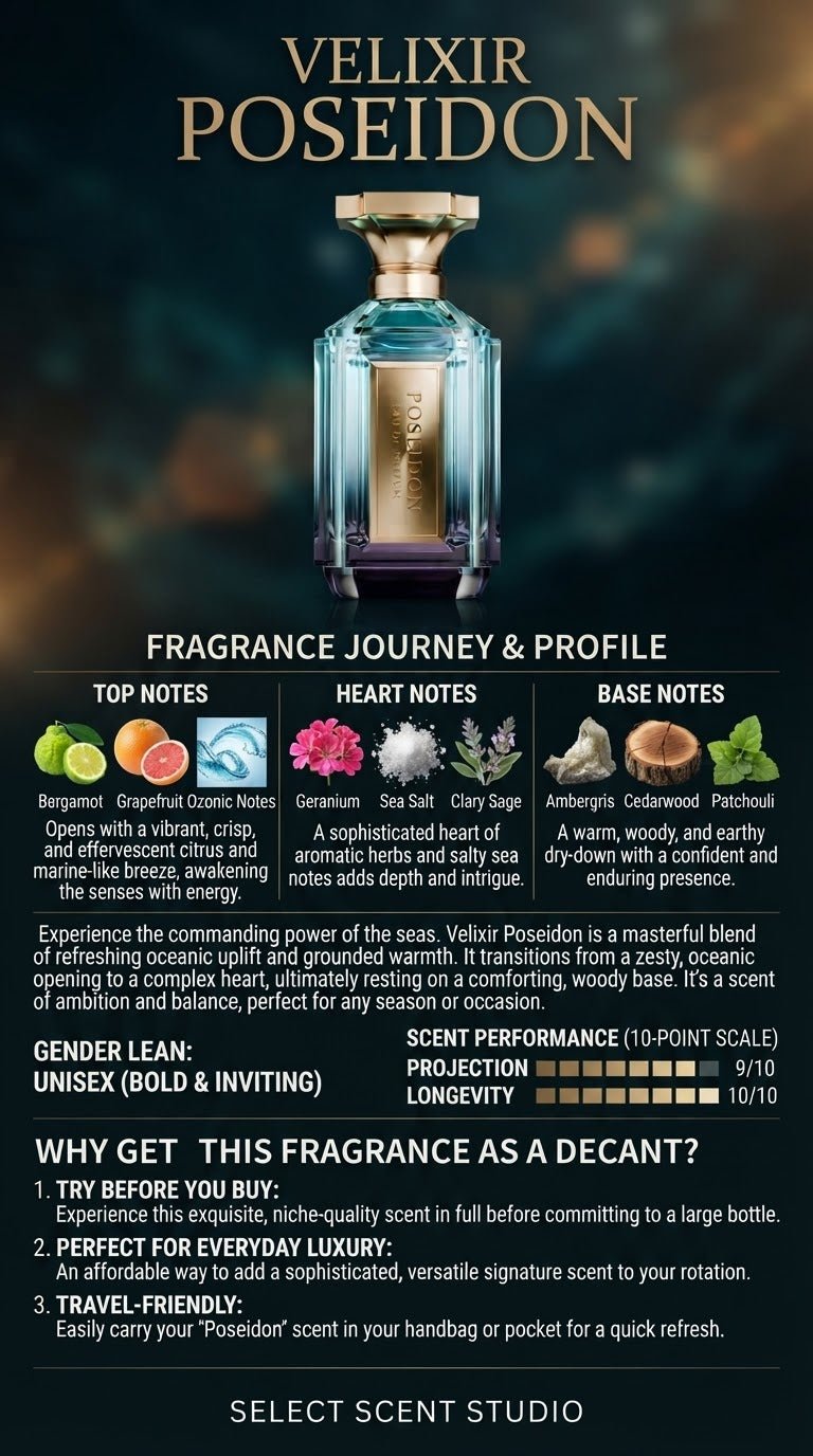 Velixir Poseidon - Decant fragrance decant - Select Scent Studio